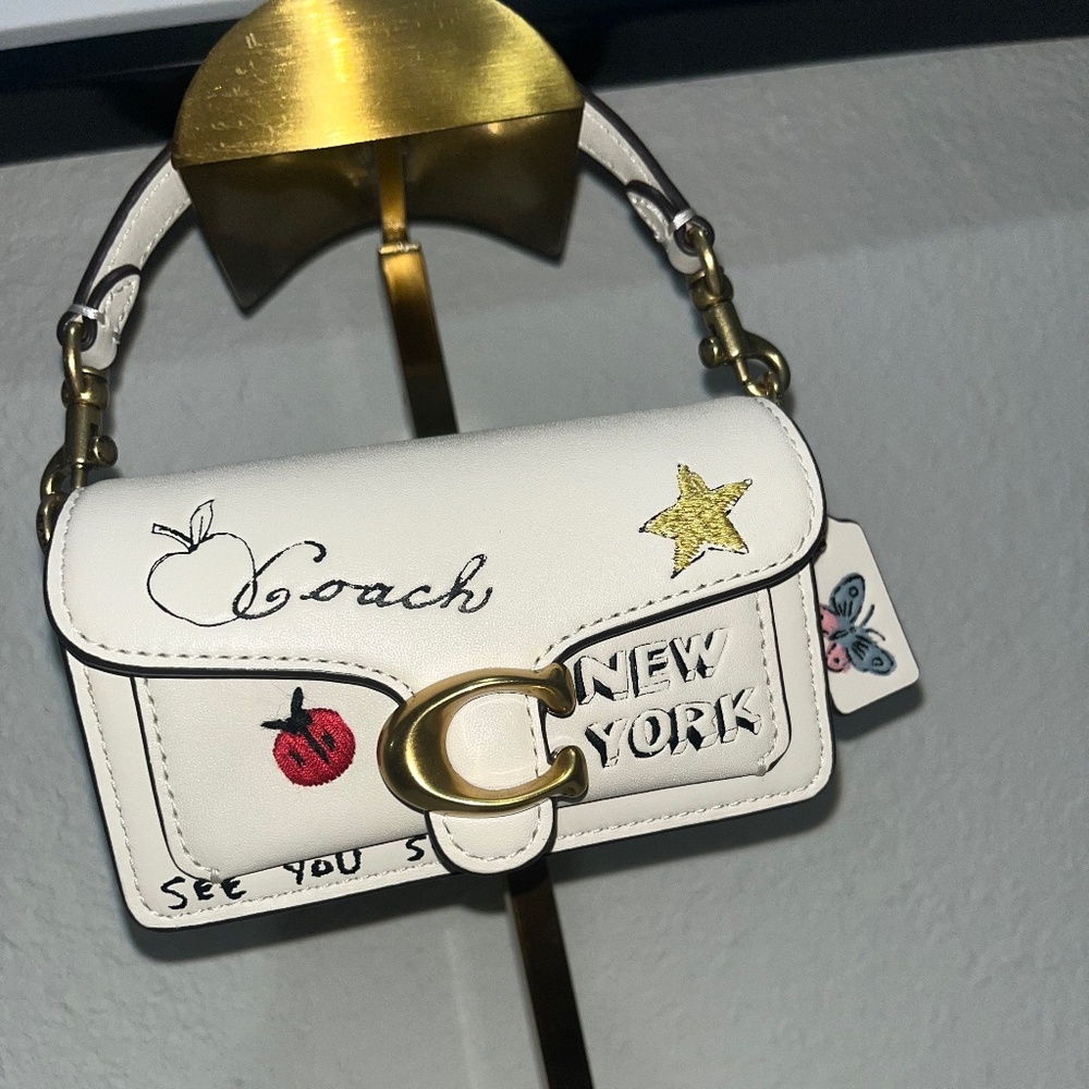 Coach Tabby 12 w/ Sketch Print (Chalk/Full Grain Leather)